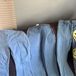Blue Denim Jeans Trio S/M